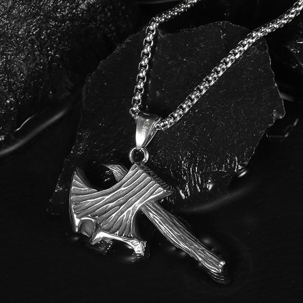 Skull Axe Necklace - Picture 5 of 5